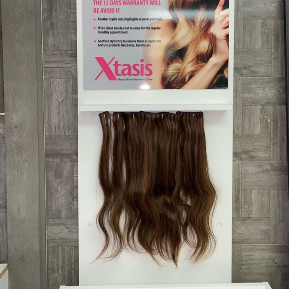 Brown Highlights #2/6/1 Clip In Extensions 7 piece - Picture 2 of 3